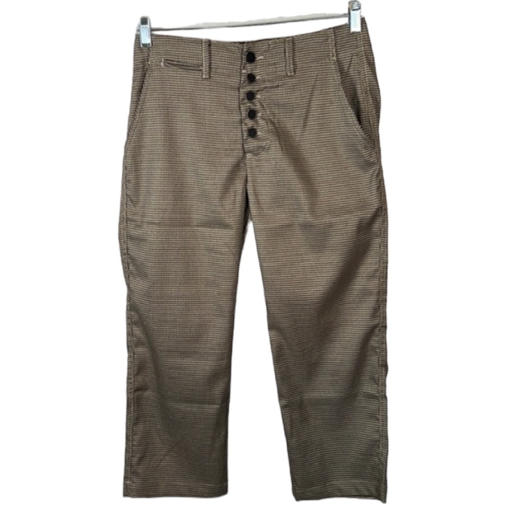 Free People x Sandrine Rose Academia Houndstooth Gun Check Print Pants Size S